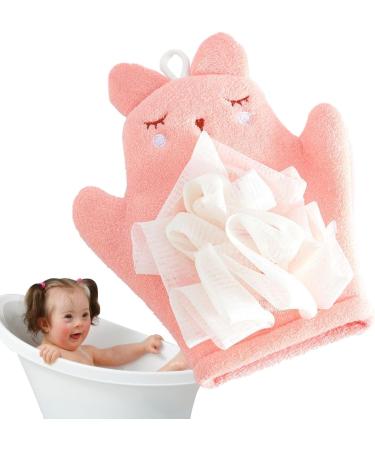 Kid Shower Brush - Bath Scrubber Body Wash Towel | Gentle Body Wash Sponge Kid Body Wash Sponge Children's Bath Towel Sponge Gentle Children's Body Wash Sponge Pink - Buy Online on GoSupps.com
