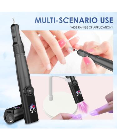 ANBEISTEE Cordless Electric Nail Drill 35000RPM Portable Rechargeable Nail File Set for Acrylic Gel Dip Powder Nails Manicure Pedicure Polishing Shape Tools - Buy Online on GoSupps.com