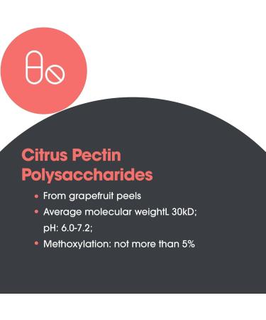 Allergy Research Group Modified Citrus Pectin - Dietary Supplement for Natural Detox and Cleanse Citrus Pectin Powder Capsules with Reduced Molecular Weight - 120 Vegetarian Capsules - Buy Online on GoSupps.com