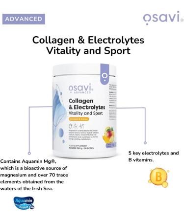  OSAVI Osavi Collagen Electrolytes Vitality and Sport Pineapple & Mango 390 g - Buy Online on GoSupps.com