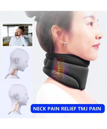Neck Brace for Neck Pain and Support Soft Neck Support Relieves Pain & Pressure in Spine for Women Men Wrap Align Stabilize Vertebrae Foam Cervical Collar for Sleeping yl-105023(Black) - Buy Online on GoSupps.com