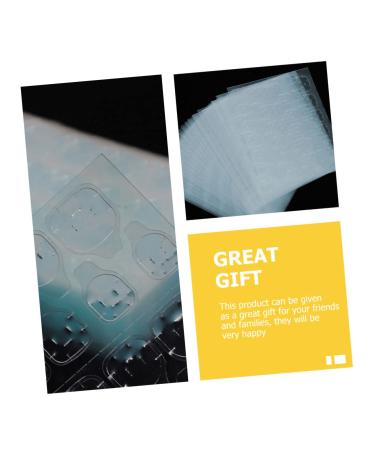 DOITOOL 150 Sheets Manicure Jelly Stickers Fake Nail Fixing Stickers Nail Tip Stickers Convenient Manicure Paste Nail Paste Manicure Sticker Labels Fake Nail Stickers Invisible Silica Gel - Buy Online on GoSupps.com