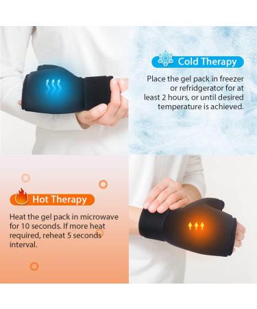 NEWGO Gel Cooling Gloves for Hands | Cold & Heat Therapy for Chemotherapy & Rheumatism - Black - Buy Online on GoSupps.com