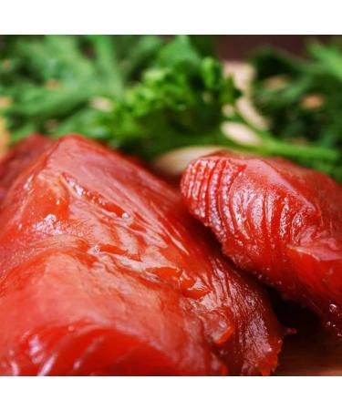 Wild Caught Canadian Maple Hot Smoked Wild Sockeye Salmon Nuggets (1 Lbs) 454.0 g (Pack of 1) - Buy Online on GoSupps.com