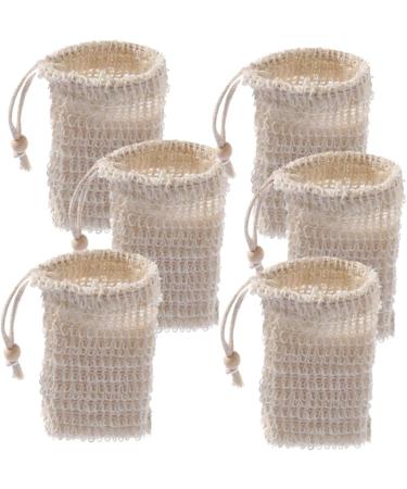 Baluue 30 Pcs Soap Bag Soap Savers Exfoliating Soap Saver Household Soap Pouch Bar Soap Cotton Linen Beige - Buy Online on GoSupps.com