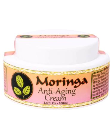 Moringa Anti Aging Cream 13 Natural Herbs with Antioxidants 3.4 oz