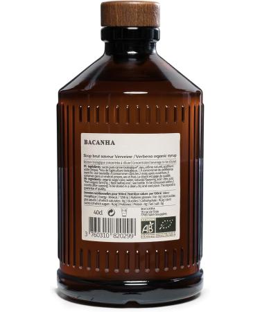 BACANHA - Organic and Raw Syrup - Verbena Syrup - For Cocktail Water Lemonade and Ice Tea - 400 mL - Buy Online on GoSupps.com