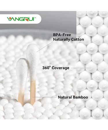YANGRUI Cotton Swab 510 Count Bamboo Stick BPA Free Eco-friendly Cotton Buds - Pack of 1 - Buy Online on GoSupps.com