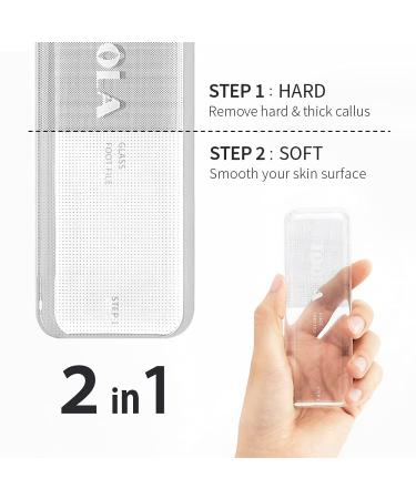 Hypoallergenic Glass Foot Rasp File & Callus Remover with Glass-Etching Technology by TOOLA - 1 Pack | Pedi/Feet Care Tool for Dry/Wet Feet - Buy Online on GoSupps.com