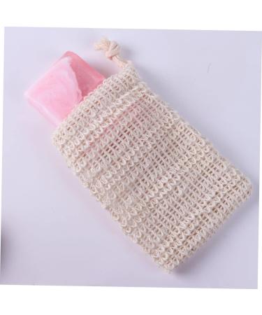 NOLITOY 6pcs Soap Bag Mesh Soap Pouch Household Soap Saver Bag Soap Storage Bag Soap Sack Cotton Linen Beige - Buy Online on GoSupps.com