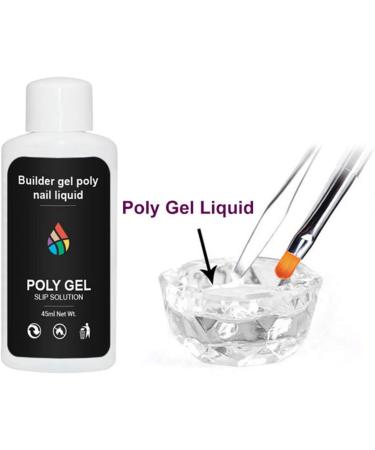 Professional Nail Extension Gel - 45ml Transparent Poly Gel Solution for Perfect Nail Enhancements - Buy Online on GoSupps.com