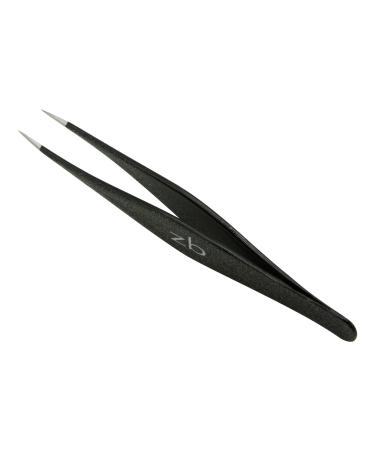 Zizzili Basics Stainless Steel Ingrown Hair Tweezers with Precision Tips - Splinter, Eyebrow, and Facial Hair Removal - Bonus Tip Guard & Carry Pouch - Buy Online on GoSupps.com