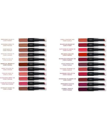 L'Oreal Paris Infaillible Lipstick 209 Violet Parfait - 24-Hour Liquid Lipstick with Moisturizing Lip Balm - International Shipping Available - Buy Online on GoSupps.com