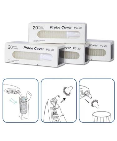 100pcs Ear Thermometer Probe Covers - Refill Lens Filters for All Braun Digital Thermometers - Disposable Thermometer Covers - Buy Online on GoSupps.com