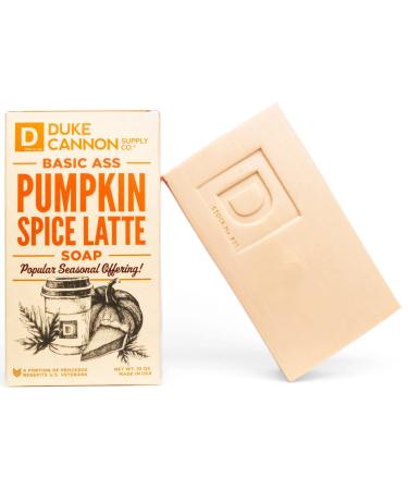 Duke Cannon Supply Co. Big Ass Brick of Soap - Pumpkin Spice Latte - All Skin Types  Masculine  Basic Ass  Pumpkin Spice Latte Scent  10 oz Pumpkin Spice Latte One Size