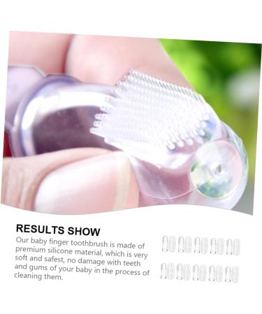 GOOHOCHY 10 Sets Finger Brush Teething Toothbrush for Babies | Soft & Safe Oral Care - Buy Online on GoSupps.com