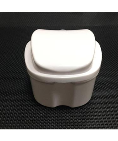 Gusengo Denture Container - Dark Blue Plastic Braces Storage Box with Sieve for Prosthesis Teeth Cleaning | International Shipping - Buy Online on GoSupps.com