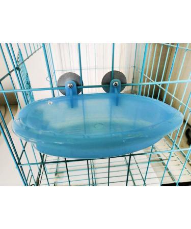 Hypeety Portable Bird Bath with Mirror - Blue Bird Bathtub for Pet Parrots - Buy Online on GoSupps.com