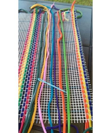 Zweigart Locker Hook/Latch Hook Rug Canvas, 3.75 Mesh, 36''x60'', Blue Grid Multicolor - 1136/146B - Buy Online on GoSupps.com