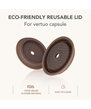 RIZGHWOY Kiesegel Eco Coffee Capsule with Brush Spoon Perfect Compatible Cover for Vetuolina Suitable for 40 Ml 230 Ml Capsule - Buy Online on GoSupps.com