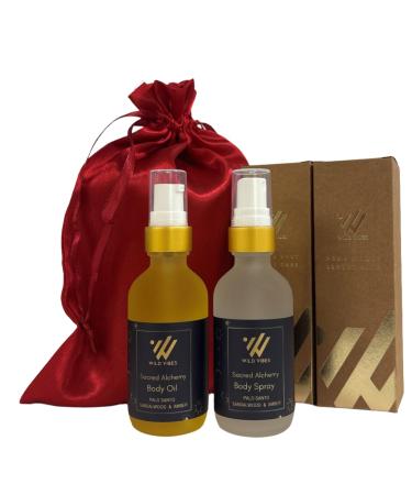 2 oz Body Oil & Body Spray Gift Set Sacred Alchemy (Palo Santo)