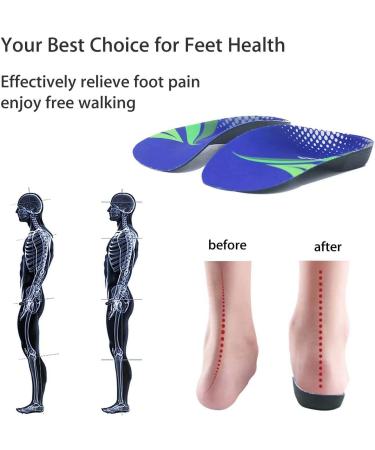 FitFeet High Arch Support Insoles 3/4 Length Orthotic Foot Inserts - for Over-Pronation, Plantar Fasciitis, Flat Feet, Heel Pain Relief - Men's 7-10.5, Women's 9-11.5 - Buy Online on GoSupps.com