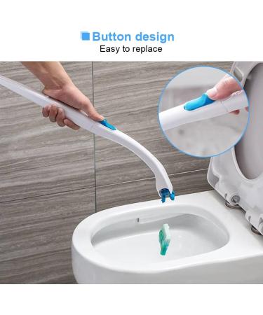 Disposable Toilet Bowl Brush Toilet Cleaning System Toilet Cleaning System Starter Kit Replaceable Concentrated Detergent Head Bathroom Disinfecting Toiletwand - Buy Online on GoSupps.com
