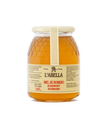 L'Abella Mel - 100% Natural Rosemary Flower Honey | Pure Bee Honey - Hand Harvested in Spain - Gluten Free - 1000g