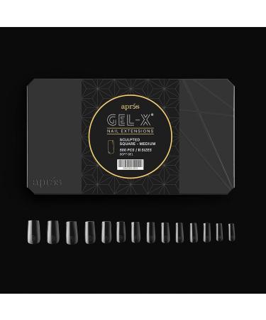 Buy Premium Apres Gel-X Sculpted Square Medium Tips - 500pc Set 11 Sizes (00-9) - Perfect for International Shipping - Buy Online on GoSupps.com