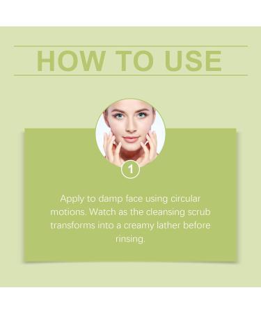 Green Tea Facial Scrub with Walnut Shell Powder Gentle Exfoliating & Cleansing Formula for Smooth Skin 4 Oz - Buy Online on GoSupps.com