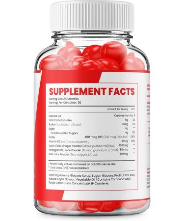 Slim Blaze Keto ACV Gummies - Advanced Formula with Apple Cider Vinegar (60 Gummies) - Buy Online on GoSupps.com
