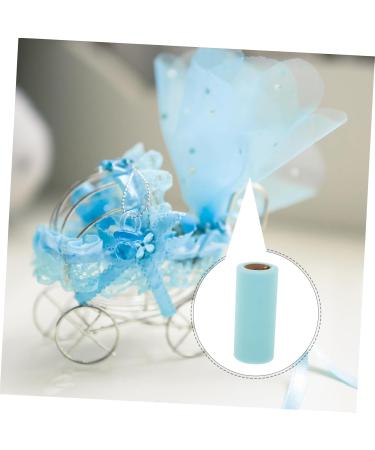 STOBOK 1 roll Supply Decorative Home Party Ribbon Wrapping Skirt Tulle Decor of Wedding Polyester DIY 2200X15cm White - Buy Online on GoSupps.com