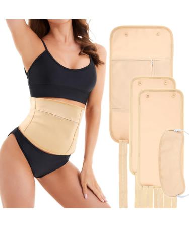 AEVXKHI 4Pcs Waist Neck Oil Pack Set Washable Reusable Knee Essential Oil Wrap Mess-Free Oil Pack Wrap with Adjustable Elastic Strap Comfortable Oil Pack Leak-Proof Oil Pack for Waist Neck Knee Balm+neck+2 knee -c led khaki - Buy Online on GoSupps.com