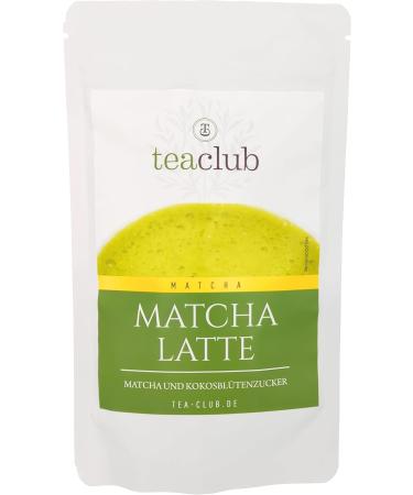 TeaClub Matcha Latte Mix with 20% Matcha tea powder and coconut blossom sugar 200g vegan and gluten-free Green tea powder with coconut blossom sugar TeaClub - Buy Online on GoSupps.com