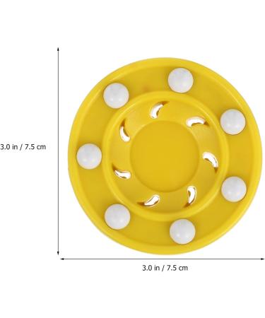 ABOOFAN Yellow Roller Hockey Puck - Inline & Street Hockey Training Equipment - International Shipping Available - Buy Online on GoSupps.com
