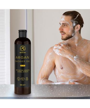 Argan Shower Gel for Men 500 ml - Shower Gel with Argan Oil and Herbal Extracts - Body Care - Cleansing and Care - Fresh Fragrance - Masculine Aroma - Body Wash for Him - Shower Gel - Buy Online on GoSupps.com