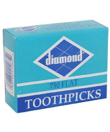 Diamond, Flat Toothpicks, Count 1 (750 Pcs) - Household Accessories