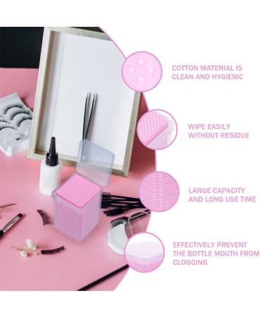 KALLORY Makeup Wipes & Nail Polish Remover Pads - Lint Free Eyelash Extension Cleaning Cotton Pads (4 Boxes) | Shop Internationally - Buy Online on GoSupps.com