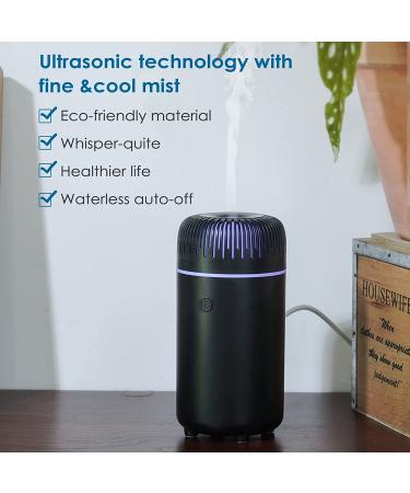 Portable Black Car Diffuser Humidifier | USB Aromatherapy Essential Oil Diffuser | Cool Mist for Home Office Bedroom - Buy Online on GoSupps.com
