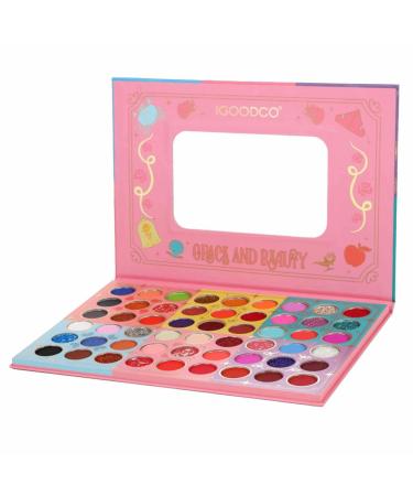 Glitter Eyeshadow 54 Colors Highly Pigmented Eye Makeup | Waterproof High Pigmented Blendable Colorful Eyeshadow Palette for Holiday Cosmetics