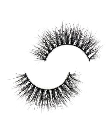 SJ LASHES 3D Mink Lashes Cruelty Free Black Vegan Mink Fur Pair (3DVM07)
