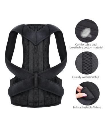 Posture Corrector Back Posture Brace Clavicle Support Stop Slouching And Hunching Adjustable Back Trainer Unisex (Color : Svart Size : 2XL) Handmade Full moon lofty ambition - Buy Online on GoSupps.com