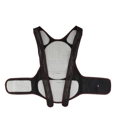 Therapy Belt Back Posture Corrector Spine Back Lumbar Belt Self Heating Back Support Waist Brace Magnetic Heating Corrector (Size : L(108pcs Magnets))