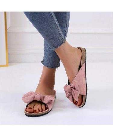 Creev Leopard Flat Sole Sandals - Women's Cork Footbed Flip-Flops & Mules (EU Sizes 38 & 40) - Summer Open Toe Slide - Buy Online on GoSupps.com