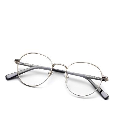 Avaway glasses with blue light filters women metal reduce harmful blue light from PC cell phone and TV round vintage glasses game computer glasses without presumption