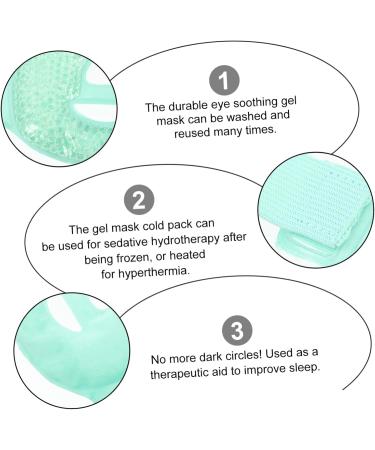 FRCOLOR 1Pc Gel Mask Reusable Facial Mask Women Facial Face Care Face Cooling Lady Face Care Miss Cosmetic 20x19cm Vegetable - Buy Online on GoSupps.com