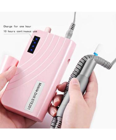 30 000RPM Portable Nail Drill Machine Professional Electric E-File Nail Drill for Acrylic Gel Nails Manicure/Pedicure - Salon or Home Use Nail Buffer Manicure Pedicur Pink - Buy Online on GoSupps.com