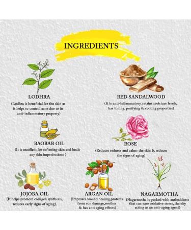 ROOTS AND HERBS Indian Rose & Red Sandalwood Sugar Face Scrub - Organic Exfoliator for Glowing Skin Collagen Boosting & Gentle Exfoliation for Women & Men - Buy Online on GoSupps.com