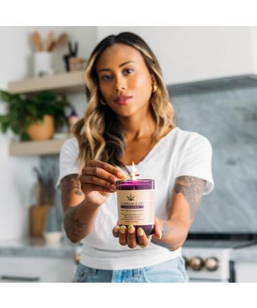 Cannabolish Lavender Smoke Odor Eliminating Candle - 7 oz | Natural Ingredients for a Fresh Home - Buy Online on GoSupps.com
