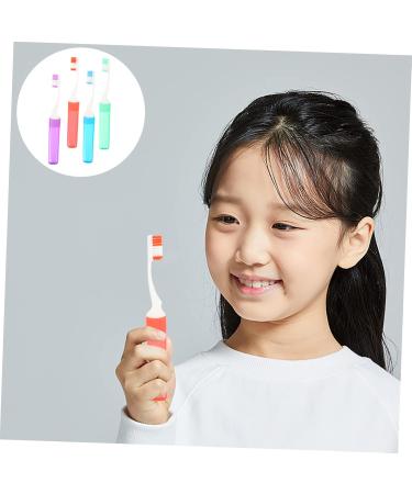 Buy Gogogmy Travel Toothbrush Set - 4 Foldable Outdoor & Camping Brushes for Adults & Kids - Buy Online on GoSupps.com
